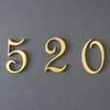 0-9 Acrylic Self Adhesive House Number Sticker Frosted Silver Gold Color Doorplate Home Door Plaque Numbers Sign New