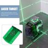 2Pcs Double Scale Laser Level Target Board Red/Green Magnetic Target Plate  Measuring Tool