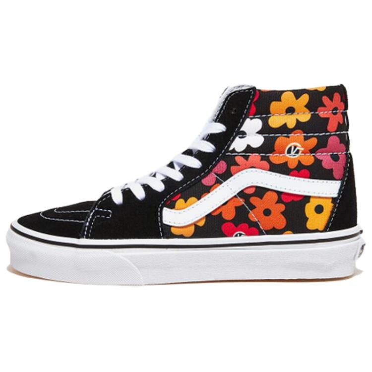 Vans Sk8-Hi Comfortable Trendy High-Top Skate Shoes Women Sneakers Black White VN000D5IBML