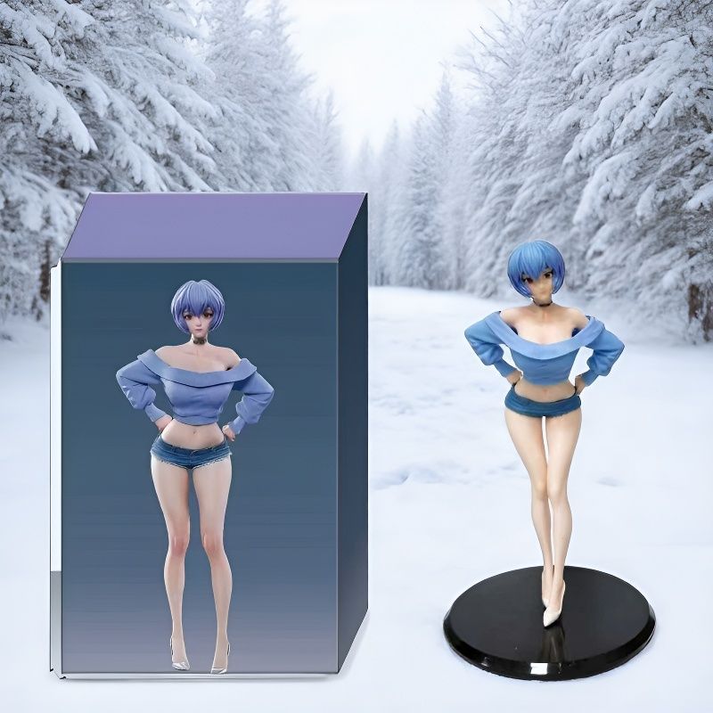 Аниме Красивая Девушка Летняя Девушка Аянами Кукла Модель 19cm
