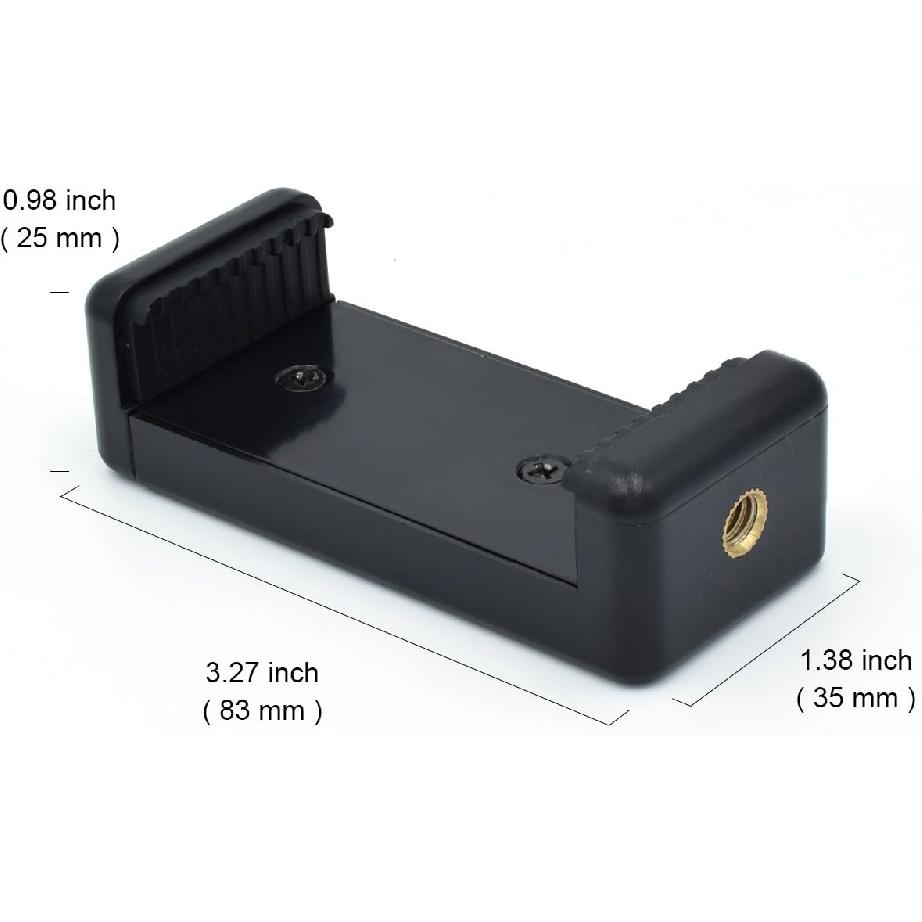 Universal Cell Phone Tripod Mount Adapter, OIMIO Phone Holder Clip Connector Head Used for Monopod Selfie Stick DSLR Travel Mini Flexible Tripod and