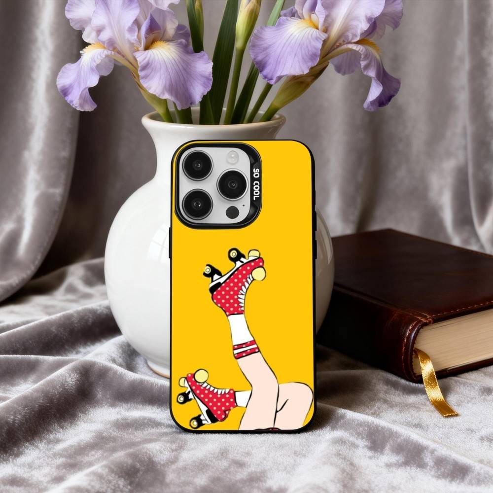 

P-Patin S-Spot Art Phone Case For iPhone17,16,15,14,13,12,11 Plus,Pro Max Black Candy silver phone case iPhone17air