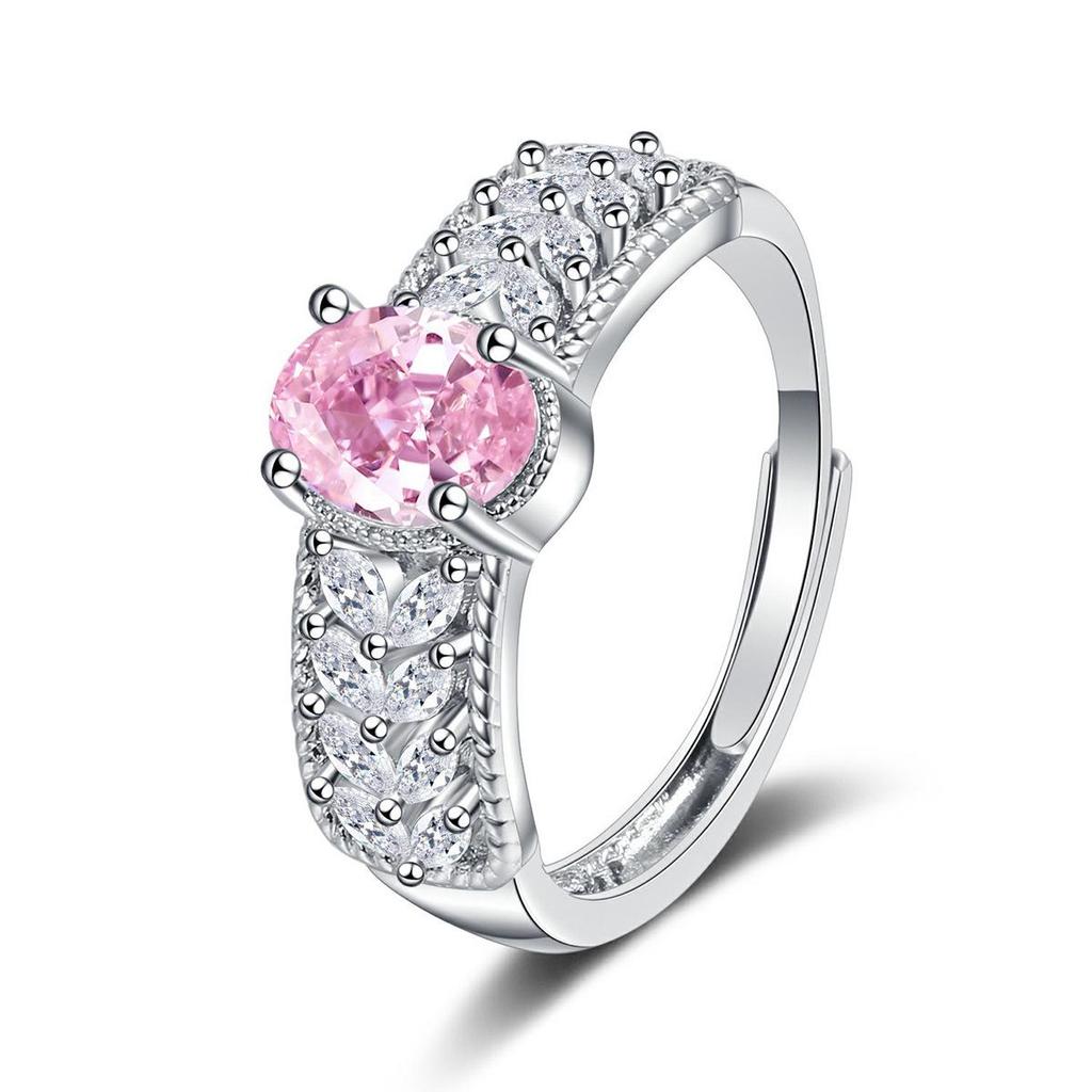 Europäischer & Amerikanischer eiförmiger Weizenäh Damenmode Ring mit vielseitigem exquisitem Edelstein in beliebten Farben