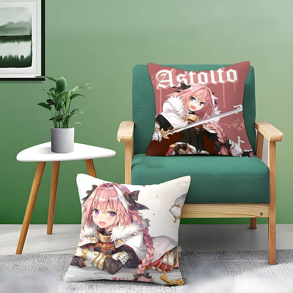 Game F-Fate Grand Order-MT Astolfo Pillow Case Printed Brushed Fleece Pillow Baby Skin-Touch Eco-Friendly Dye-Sublimat