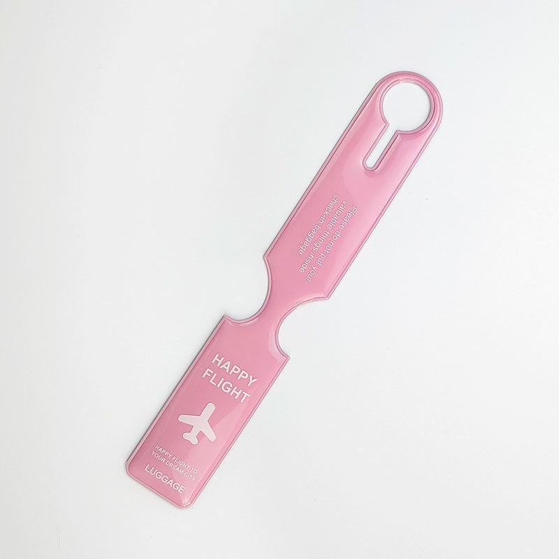 PVC Aircraft Luggage Boarding Pass Luggage Tags Anti Loss Suitcase Tags Luggage Tag Name ID Address Label Travel Accessories