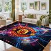 Manchester United Design Crystal Velvet Rug Soft Decorative Mat for Bedroom Entrance