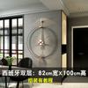 Spain Large Wall Clock Modern Silent Watches LED Light Creative Houde Led Gold Clocks Home Decor Living Room Decoration LQU2C7V3