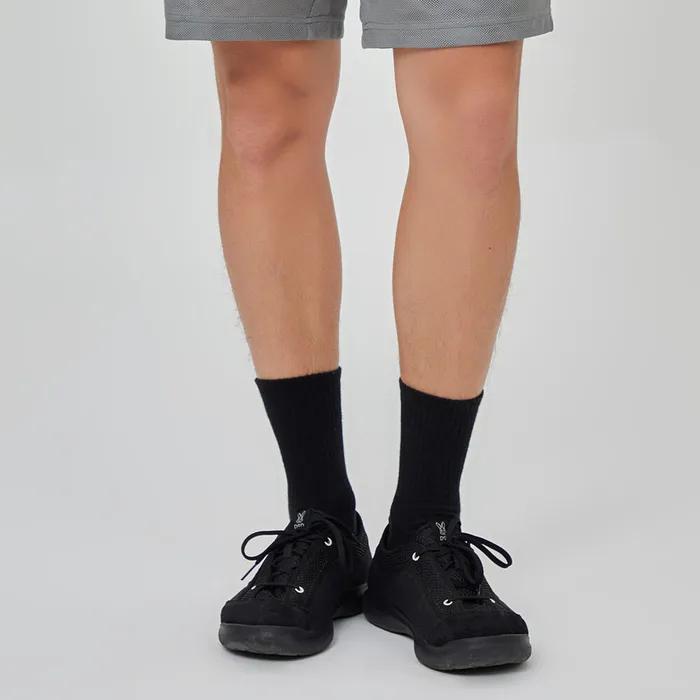 Essential Logo Crew Socks (BLACK)