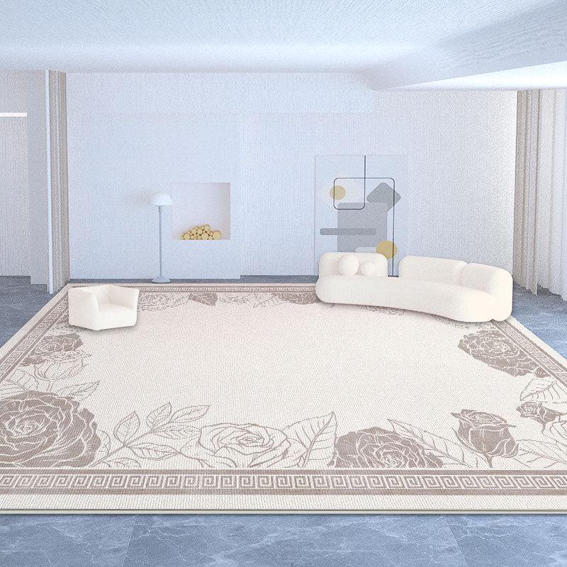 

Французский кремовый ковер, диван в гостиной, журнальный столик, дом в стиле ретро, спальня с красной книгой, прикроватное одеяло. 80*120 cm