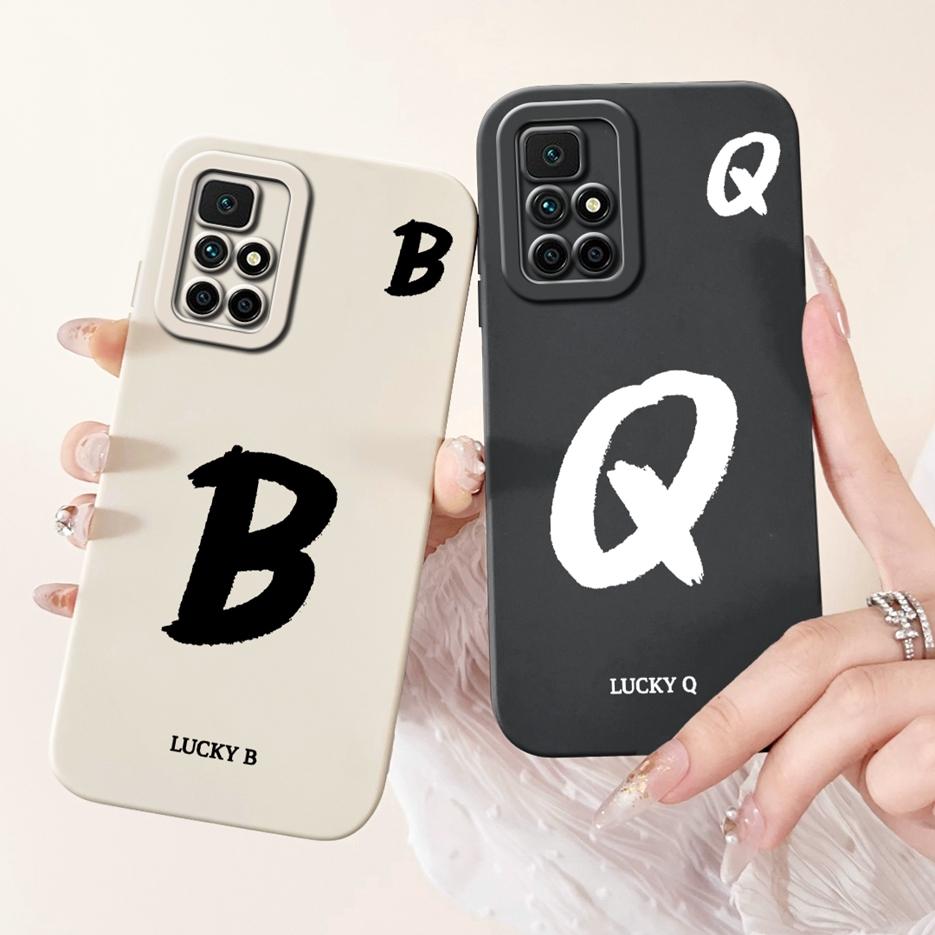 For Xiaomi Redmi 10 Case Fashion Lucky Letters Cover Shockproof Soft TPU Phone Case For Xiaomi Redmi 10 Prime Redmi10 2022 Shell