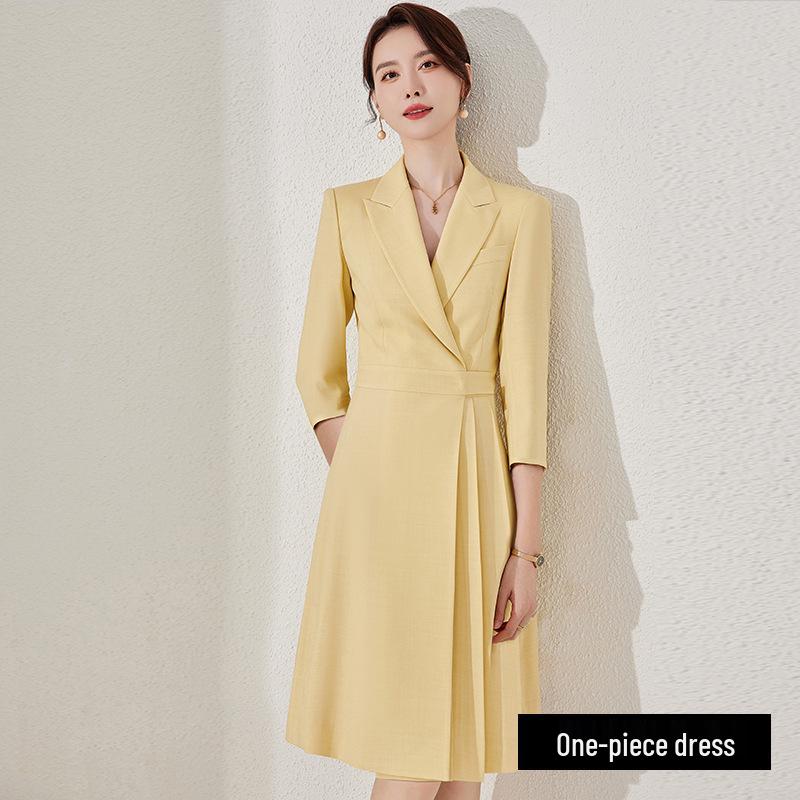 Aishang Professional Pleated Dress - Women s High-End Summer Fashion. XL