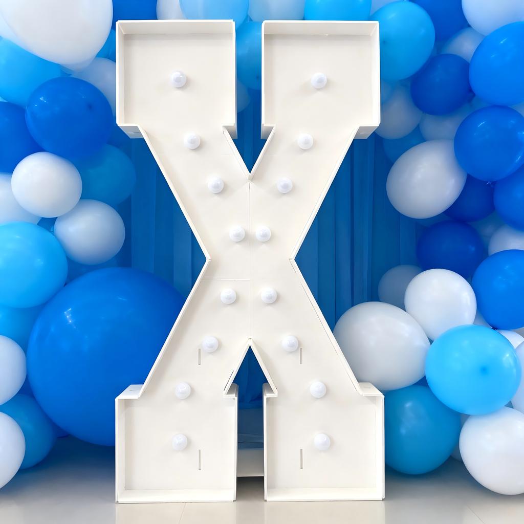 With Warm Lights 1Pc 120cm DIY LED Letter Light 3D KT Board Party Decoration Suitable for Birthday Party,Anniversary DIY Gifts