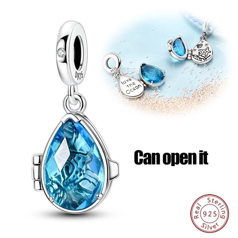 Argent S925 Chat Citrouille Carte à Jouer Ours de Diplôme Cheval de Mer 3mm Breloques Perles Design DIY Bijoux Fins