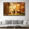 Animal Red Deer Oil Canvas Painting Landscape Forest Posters and Prints Wall Pictures For Living Room Home Decor No Frame No Frame