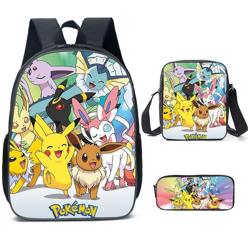 Primary And Secondary School Students Schoolbag Cartoon Backpack Breathable And Wear-Resistant Children'S Backpack Satchel Pencil Bag Set