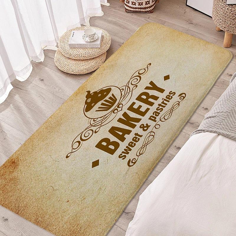 Teppich für Schlafzimmer Bäckerei Schlafraum Lustige Fußmatte Eingangstür Fußmatte Rutschfest Raum Boden Teppiche Moderne Heimdekoration