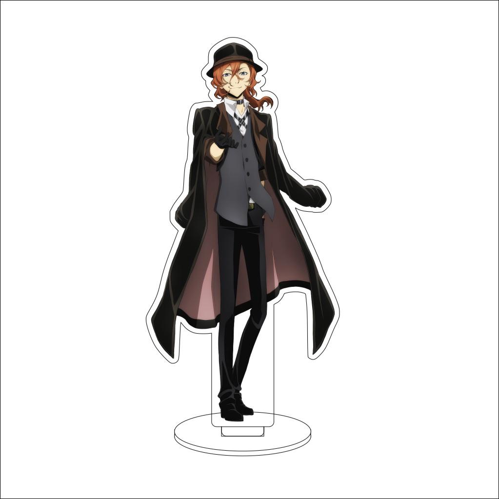 16CM Anime Cosplay Acrylic Stand Ornaments Edogawa Rampo Kunikida Doppo Dazai Osamu Figure Stand Halloween Christmas Gifts