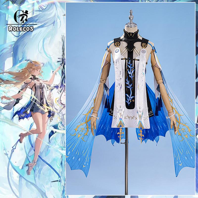 Game Wuthering Waves Cartethyia Cosplay Costume The Blessed Maiden Cartethyia Dress Women Halloween Party Outfit