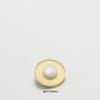 5Pcs Xiaoxiang Celebrity Style Transparent Face Solid Metal Button Women'S Suit Jacket Sweater Coat Decorative Button