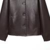  European and American Style, New Women's Clothing, Fashionable Double-sided Imitation Leather Flippable Jacket 8073/327