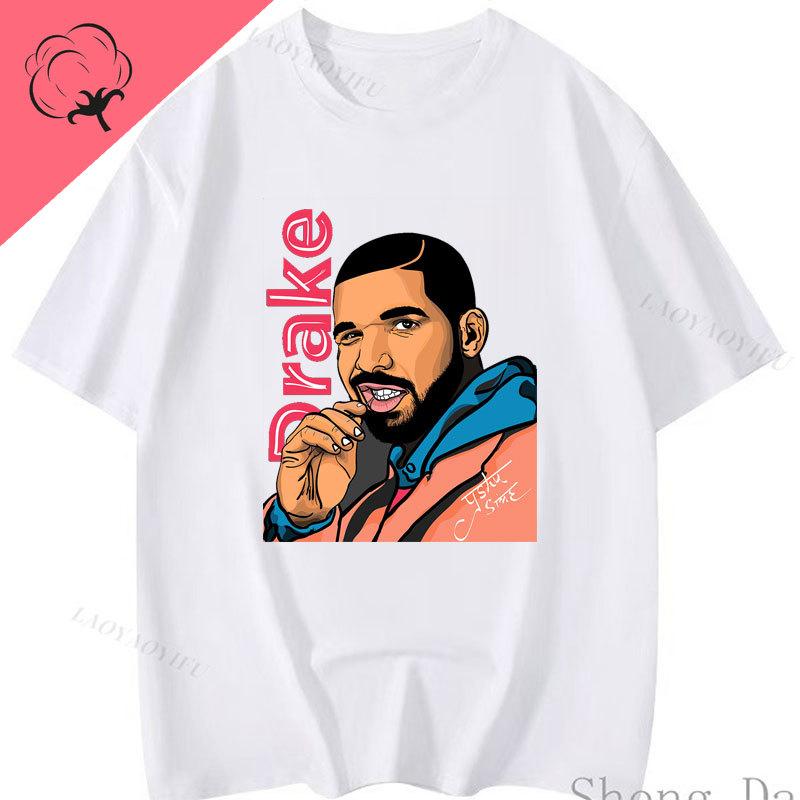 Camiseta Drake 21 Merch Its All A Blur Tour Fan Gift Clothes Champagne Papi T Shirt Cotton Unisex Graphic Classic Vintage Tee S