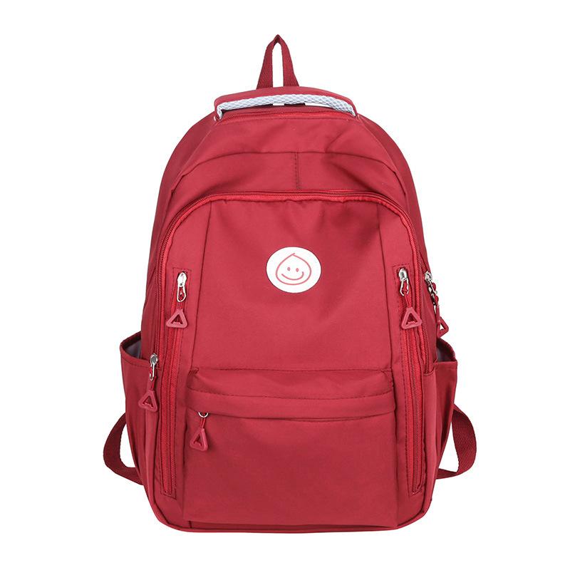 Junior High School Student Schoolbag New Printed Backpack Women's Simple Large-capacity Backpack Burden Reduction Leisure Travel Bag