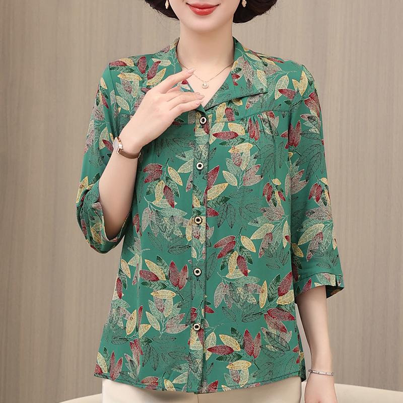 

Елегантні літні топи для жінок, вінтажний одяг, повсякденні сорочки з довгими рукавами великих розмірів 4XL