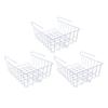 3pcs Under Shelf Storage Basket Iron Space Saving Multifunctional Hanging Under Cabinet Organizer