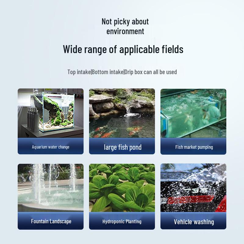 Silent Submersible Fish Tank Pump: Small Bottom Suction & Water Circulation Filter