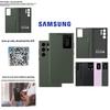 Funda Cartera de Cuero tipo Flip para Samsung Galaxy S23 Ultra con Ventana Inteligente para Uso de Negocios y Moda