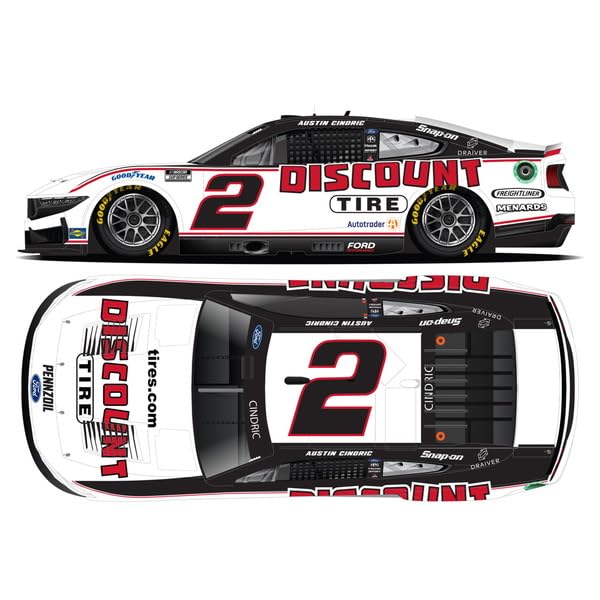 

Kyosho Lionel Racing DISCOUNT TIRES 2025 Ford Mustang Austin Cindric Finished Model LR317078 1/64 #2