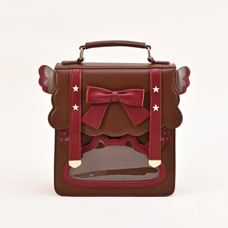 Schoolbag Student Shoulder Uniform Bag 1way Handheld Crossbody Bag Soft Girl Bow Small Backpack Japanese Girl JK College Bag