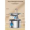 M-Modern-Automatic Pet Water Dispenser Stainless Steel 3.2L-Animal Drinking Fountain With Circular Window For Cats And Dogs