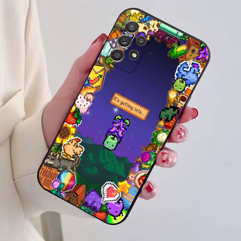 

Funny Game S-Stardew valley Phone Case For Samsung S25,S24,S21,S22,S23,S30,Ultra,S20,Plus,Fe,Soft Silicone Black Cover Samsung S20fe