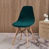 Velvet Shell Chair Cover Solid Color Stretch Nordic Round Chair Covers Elastic Dining Seat Cover Home Hotel Party Banquet 2025