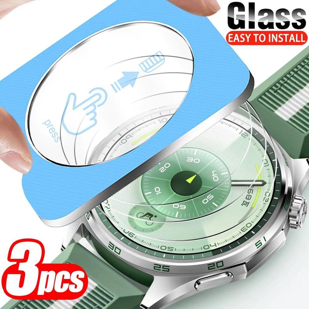 3Pcs Easy Install Kit Tempered Glass Films for Huawei Watch GT 6/6 Pro Smart Watch Accessories