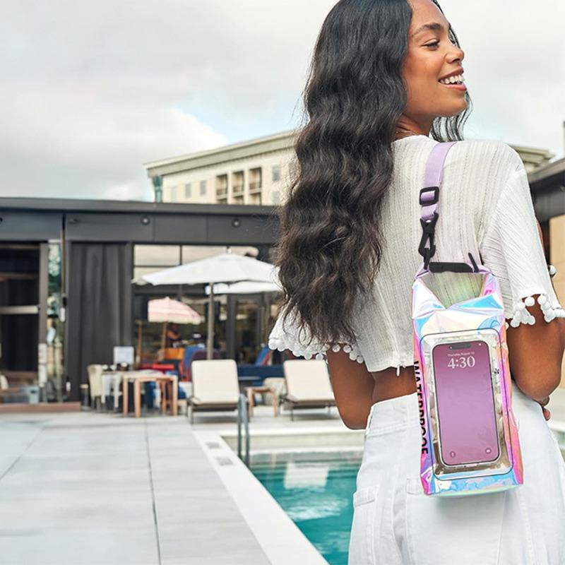 2/5L Schwimmen PVC Pack Dry Bag Touchscreen Outdoor Wasserdicht Schulter Kajak Taschen Trekking Drifting Rafting Surfen Bootfahren Tasche