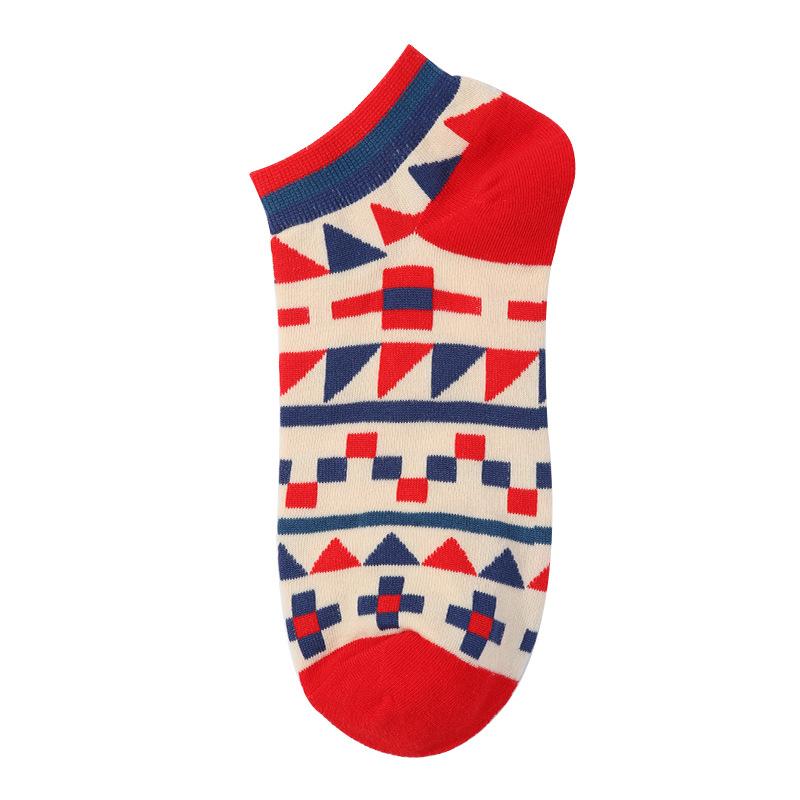 40 Style Fashion Colorful Short Socks Men Cotton Novelty Oil Painting Animals Food Avocado Casual Funny Ankle Sox