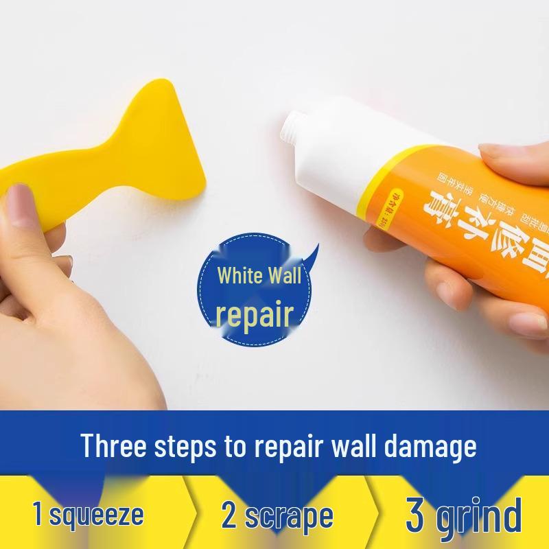 Mold-Resistant Waterproof Wall Repair Paste - White Latex Putty for Moisture-Proof Renovations