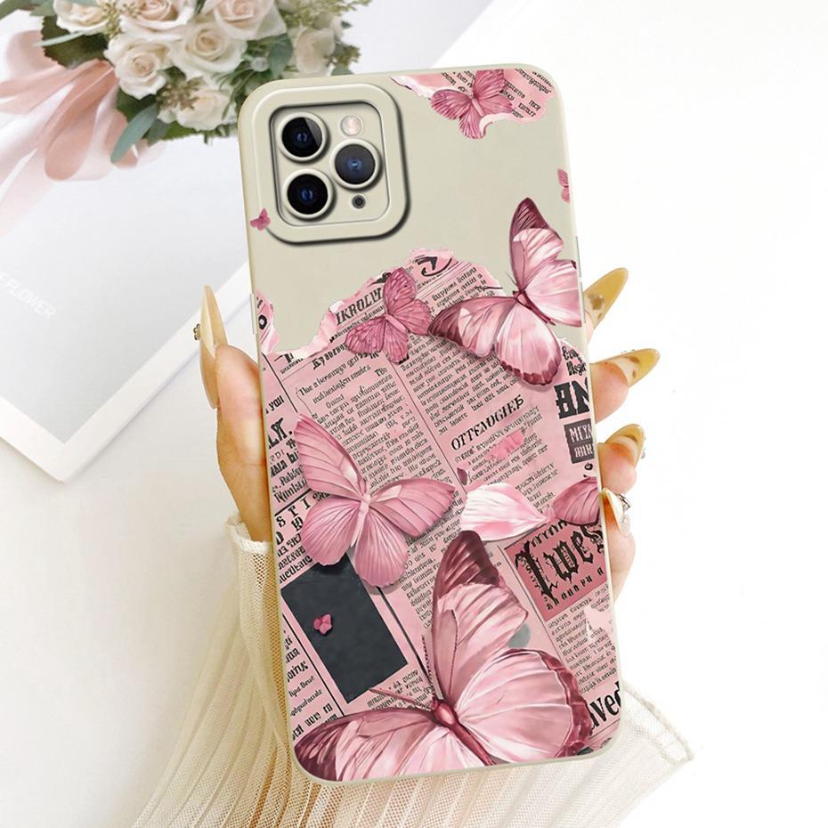 Cute Printed Phone Case For iPhone 11 Pro Max iPhone11 11Pro Soft Silicone Shockproof Cases For iPhone 11ProMax Covers Bumpers