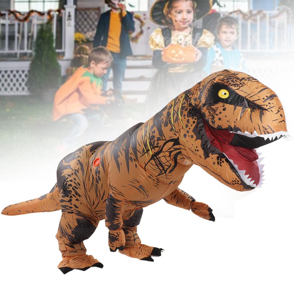 Dinosaur Costume T Rex Inflatable Dinosaur Blow Up Costume for Halloween Cosplay Party Christmas