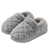 Autumn and Winter Cotton Slippers New Couple Thick Bottom Home Warm Non-slip Plush Slippers Bag and Cotton Slippers