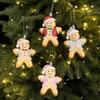 Hanging String Tree Pendant Cartoon Figurine Xmas Hanging Decor  Christmas Tree Decor