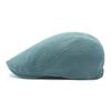 Blue Peaked Cap Women Spring Autumn Solid Color Beret British Vintage Cap Men's Cotton Forward Cap
