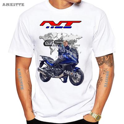2025 New NT1100 Mountains Sport Touring T-Shirt Summer Men Short Sleeve Japan Motorcycle Racing Mans Tops Boy White Casual Tees