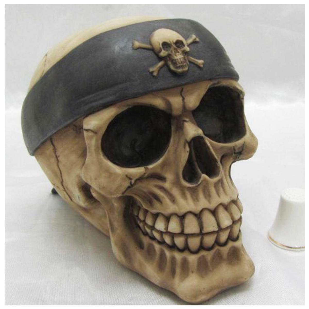 

Les Trésors De Lily [Q9460] - Статуэтка из смолы Череп бежево-коричневый (пират) - 15. 8x12x10. 7см