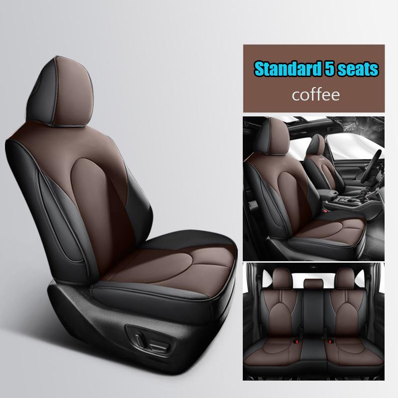 5 Seats High-quality Car Special Seat Cover For Toyota Highlander 2025-2026 Interior Decoration Waterproof Leatherette Full Set