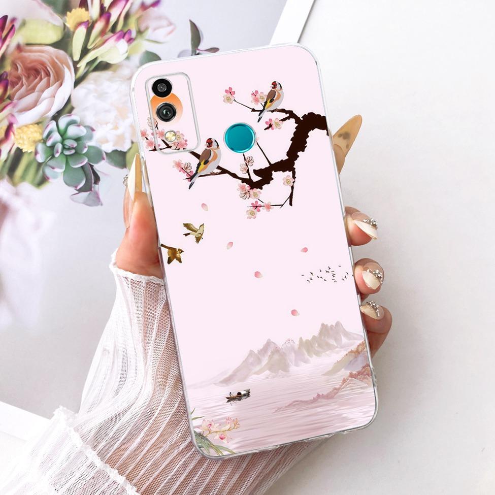Transparent Cover For Honor 9X Lite Case Cute Fashion Butterfly Funny Painted Casing For Honor JSN-L21 JSN-L22 JSN-L23