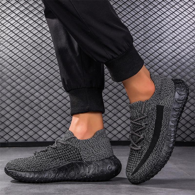 TUINANLE Pánske bežecké topánky sieťovaná priedušná platforma tenisky na šnurovanie ľahké tenisky vulkanizované topánky