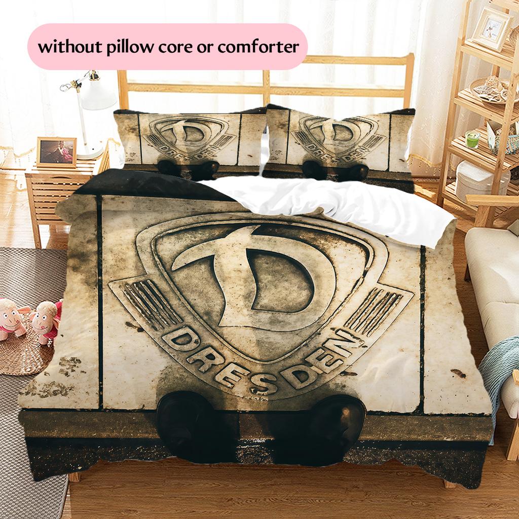 Dynamo Dresden Pattern Bedding Quilt Set Home Decoration Gift (1 * Duvet Cover + 2 * Pillowcase Without Core)